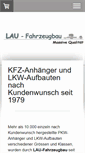 Mobile Screenshot of lau-fahrzeugbau.de